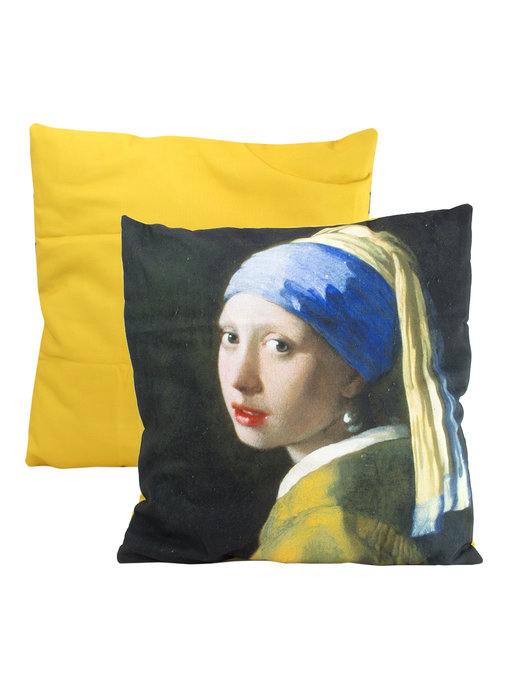 Funda de cojín, 45x45 cm, Vermeer, Niña de la perla