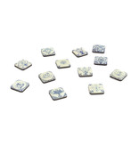 Mini Magnet Set, Delft Blue tiles