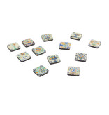 Mini Magnet Set, Delft Polychrome tiles