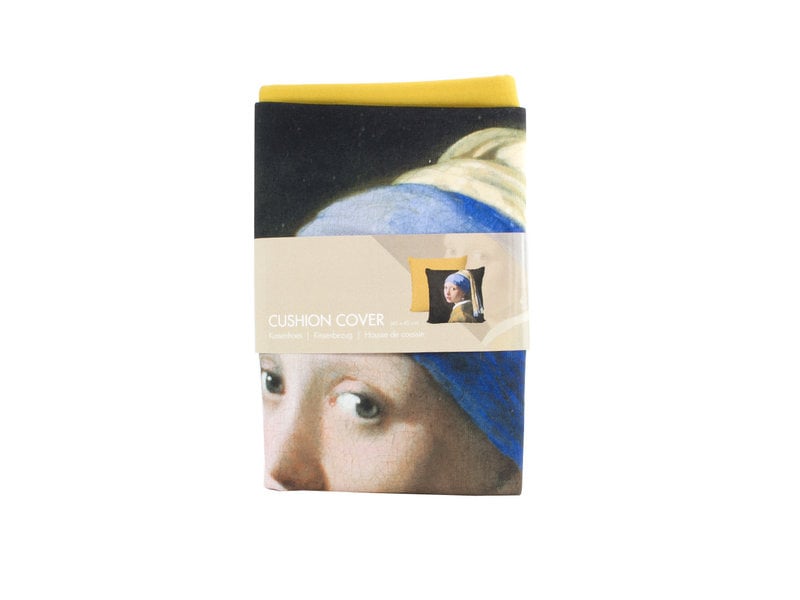 Funda de cojín, 45x45 cm, Vermeer, Niña de la perla