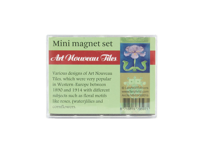 Mini Magnet Set, Art Nouveau tiles