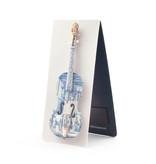 Magnetic Bookmark, Faience Violin, Delft Blue, Rijksmuseum