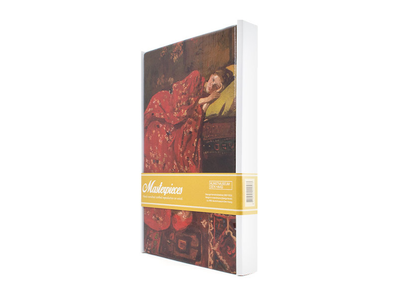 Maîtres-sur-bois, Breitner, Fille en kimono rouge,  300 x  195 mm