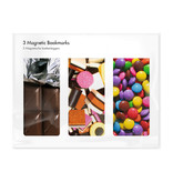 Set of 3, Magnetic bookmark, Candy