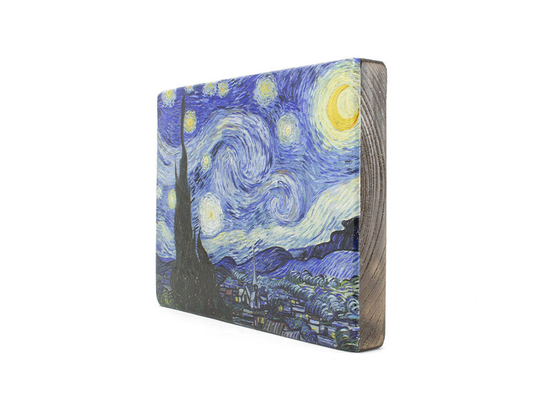 Maestros en madera, La noche estrellada, Vincent van Gogh,  300 x  195 mm