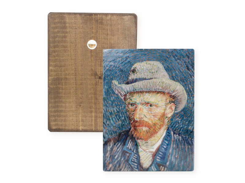 Maestros en madera, Autorretrato, Vincent van Gogh,  300 x  195 mm