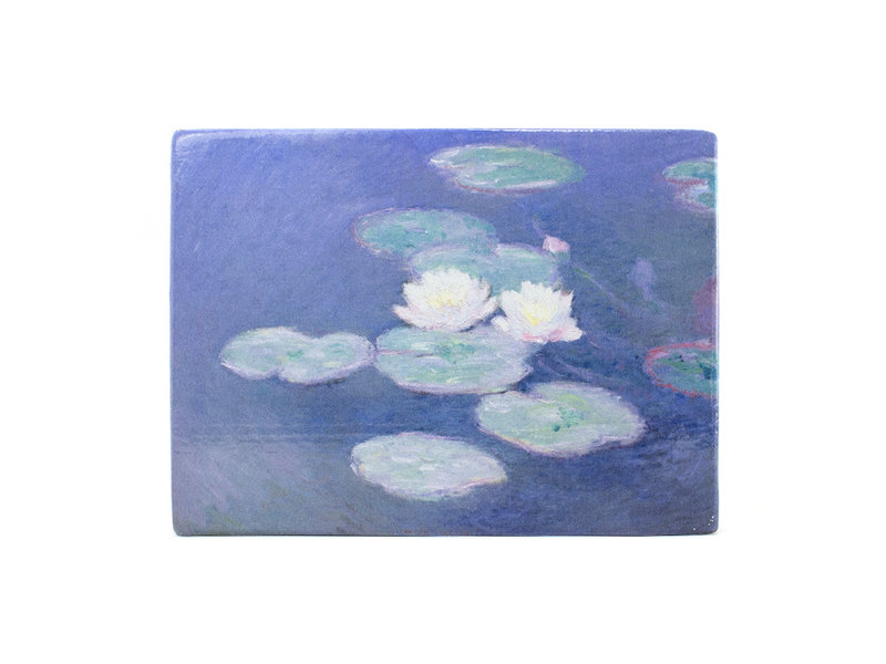 Masters-on-wood,  Waterlelies in avondlicht, Monet