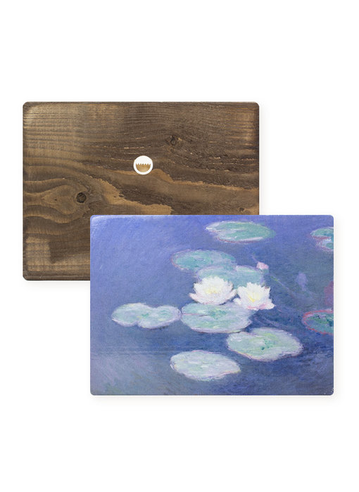 Masters-on-wood,   Monet, Water Lilies in evening light