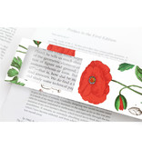 Marque-page avec loupe,Coquelicot, Hortus Botanicus