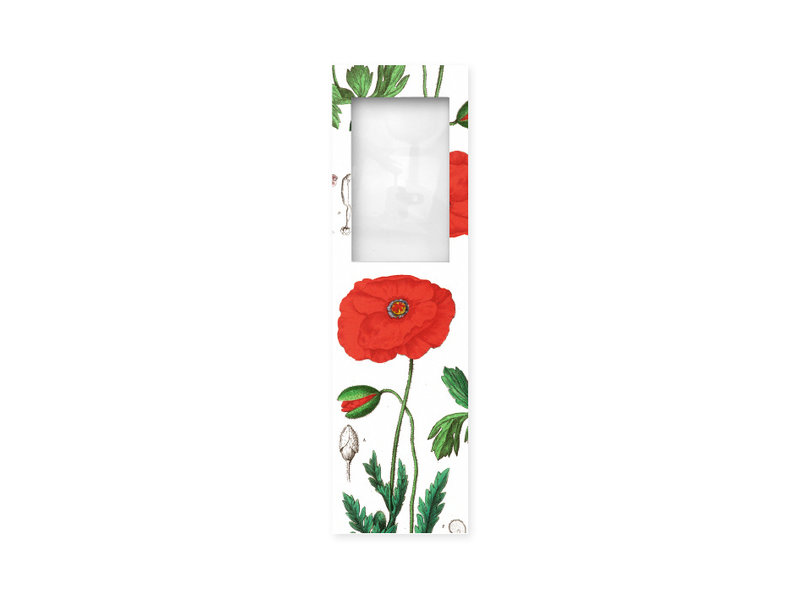 Marque-page avec loupe,Coquelicot, Hortus Botanicus