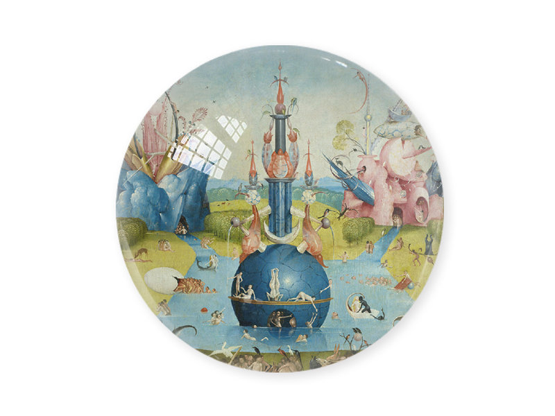 Pisapapeles de vidrio, Jheronimus Bosch, Jardín de las delicias