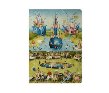 Paper file folder with elastic closure,A4,  Jheronimus Bosch, Garden of Earthly Delights