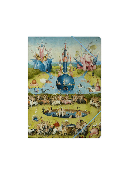 Paper file folder with elastic closure,A4,  Jheronimus Bosch, Garden of Earthly Delights