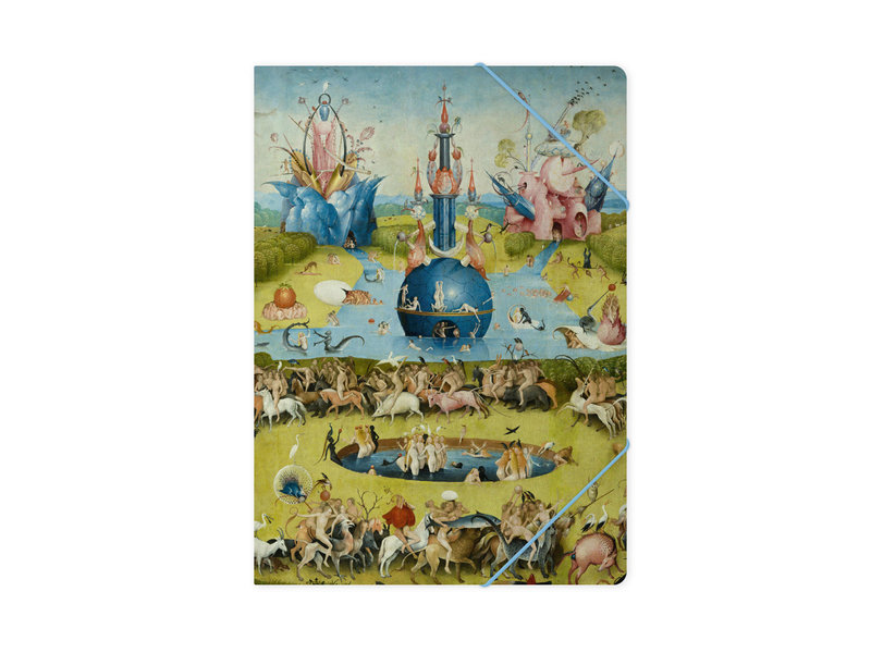 Paper file folder with elastic,A4,  Jheronimus Bosch, Garden of Earthly Delights