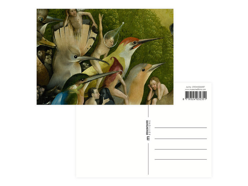 Carte postale, Hieronymus Bosch, Jardin des délices terrestres