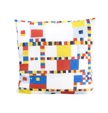 Cushion cover, 45x45 cm,  Mondrian, Victory Boogie Woogie