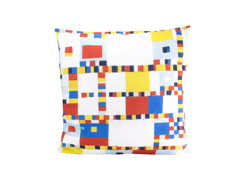 Cushion cover, 45x45 cm,  Mondrian, Victory Boogie Woogie