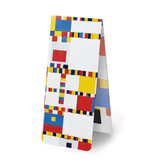 Juego de 3, marcapaginas magnético, Mondrian