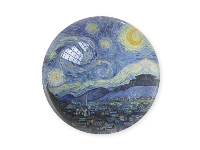 Pisapapeles de vidrio, La noche estrellada, Vincent van Gogh