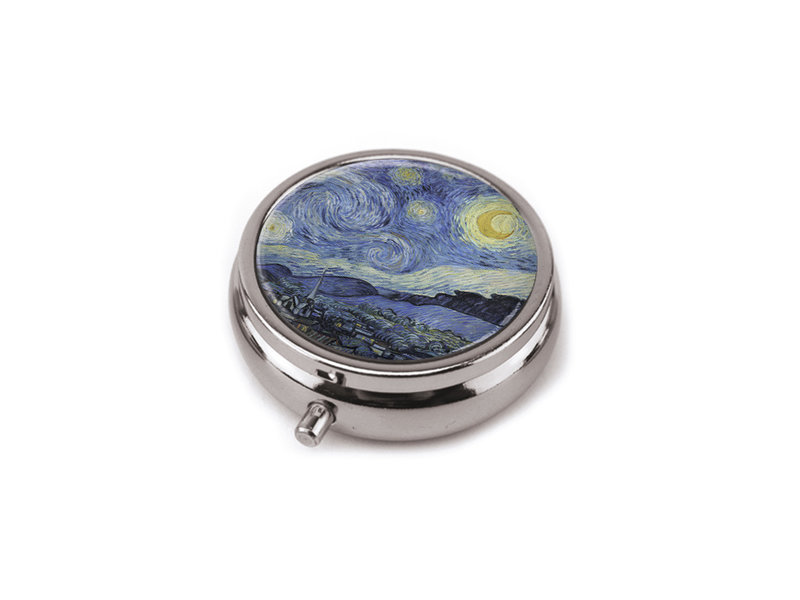 Pillbox , Starry night, Vincent van Gogh