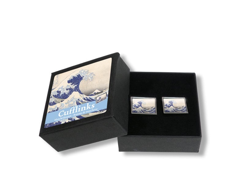 Cufflinks, , Hokusai, Great Wave