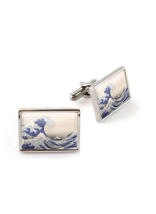 Cufflinks , Hokusai, Great Wave