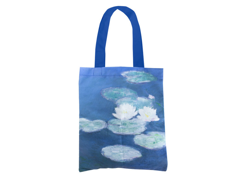 Cotton Tote Bag with lining,  Waterlilies by evening light, Monet