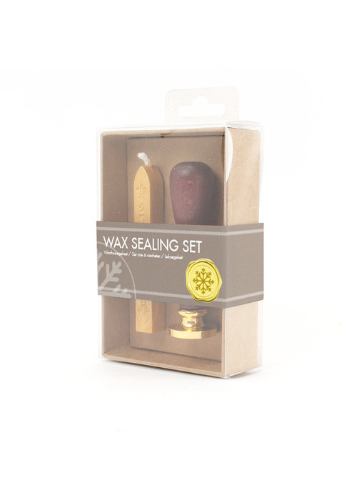 Wax sealing set, Snowflake stamp