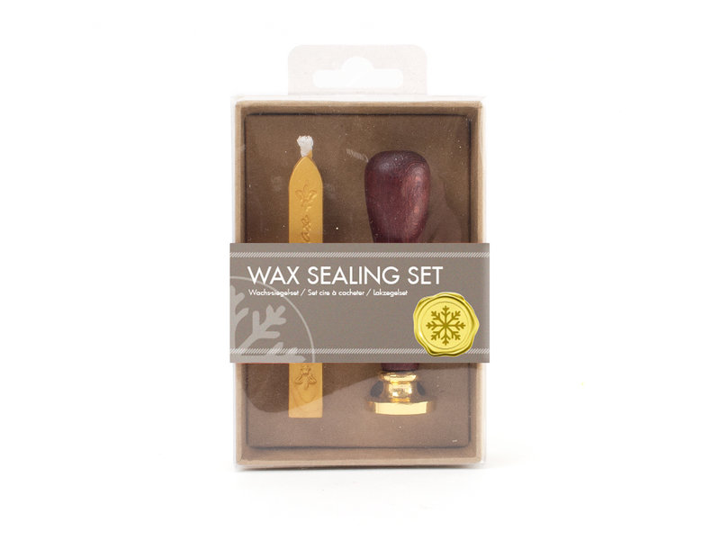 Wax sealing set, Snowflake stamp