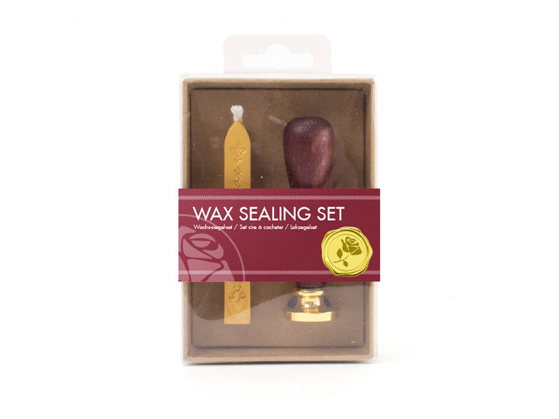 Wax sealing set, Rose  stamp