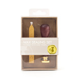 Wax sealing set, Cat stamp