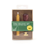 Wax sealing set, Crown  stamp