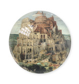 Pisapapeles de vidrio, Brueghel, Torre de Babel