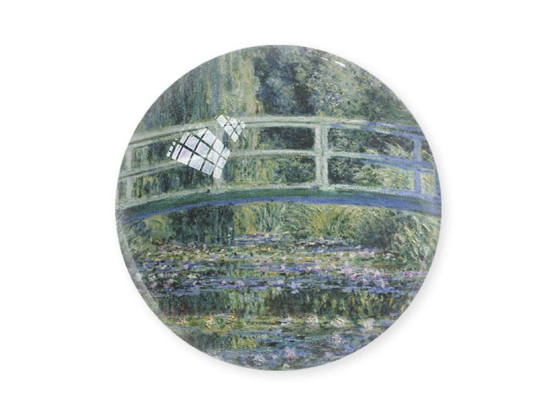 Paperweight, Monet, Japanese bridge