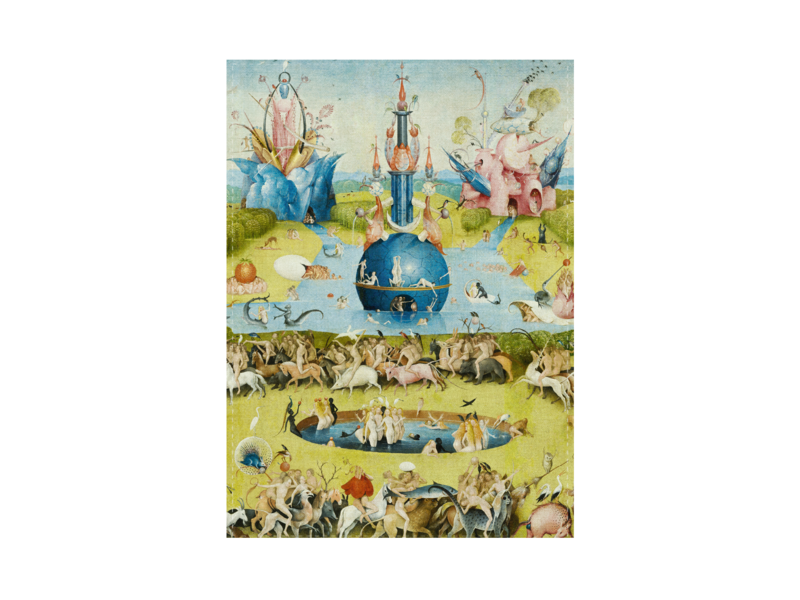 Torchon,  Le Jardin des délices, Jheronimus Bosch