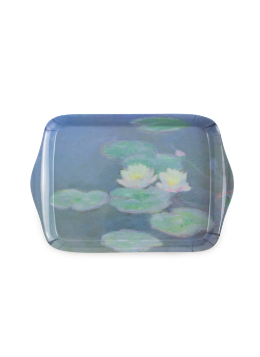 Mini tray, 21 x 14 cm, Monet, Waterlilies by evening light