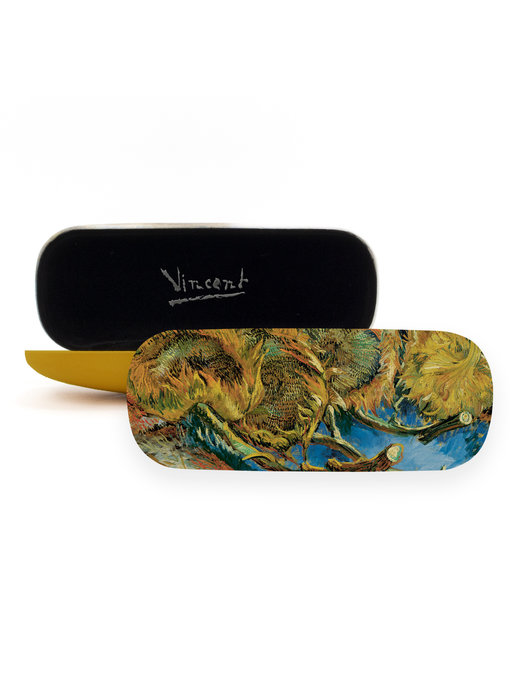 Brillenetui, 4 verblasste Sonnenblumen Van Gogh