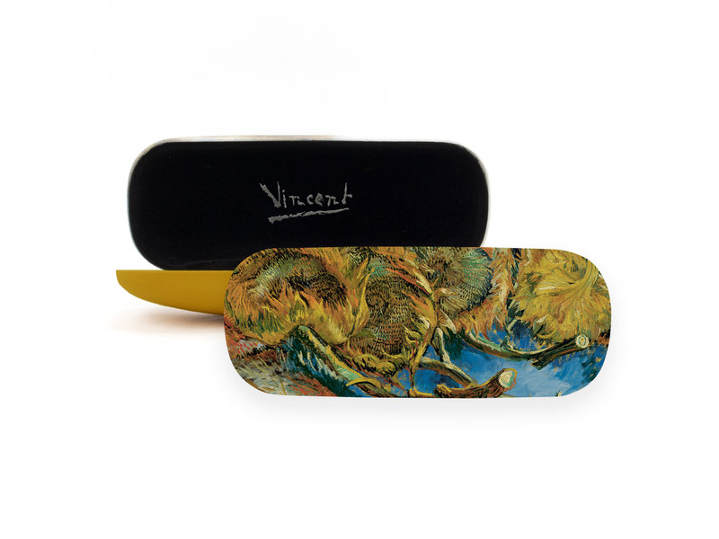 Spectacle Case, 4 faded sunflowers Van Gogh