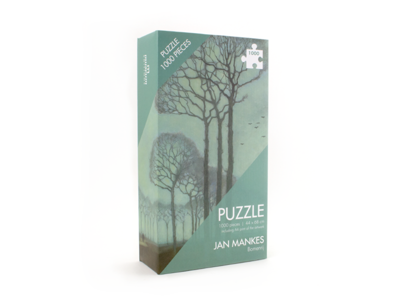 Puzzle, 1000 pièces, Jan Mankes, rangée d'arbres