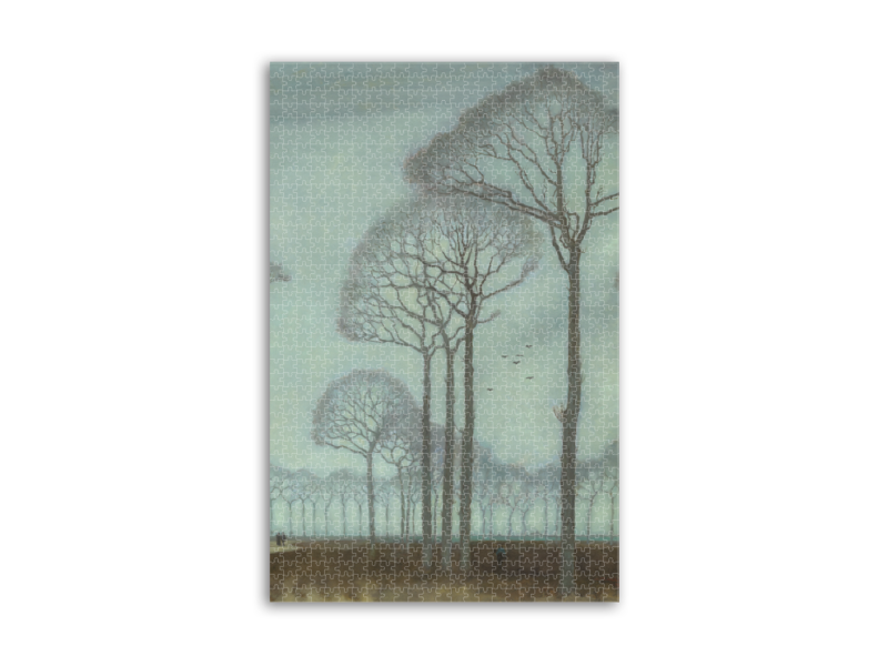 Puzzle, 1000 pièces, Jan Mankes, rangée d'arbres