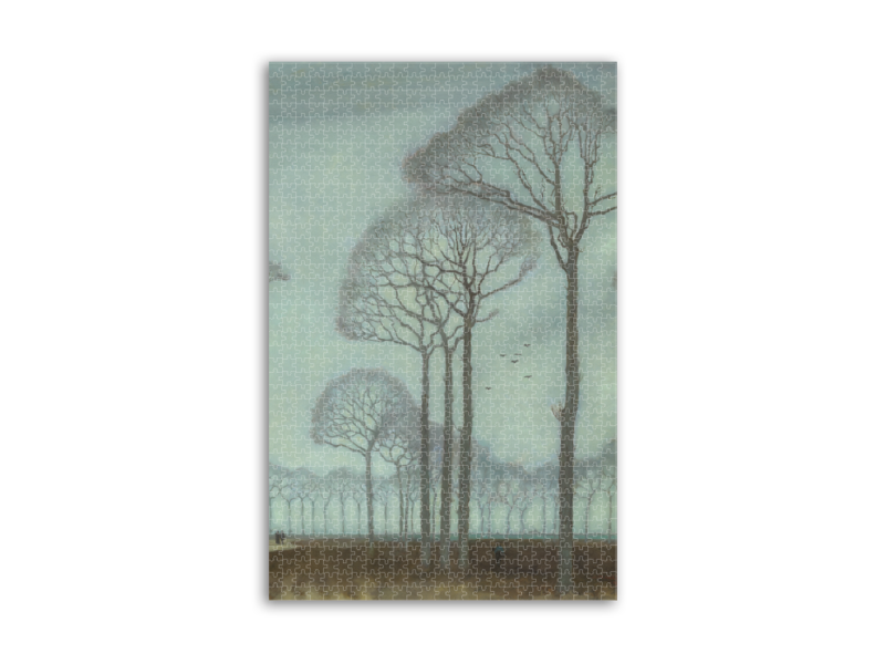 Puzzle, 1000 pieces, Jan Mankes, Row of trees