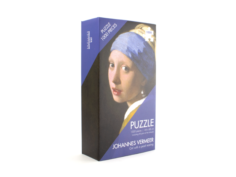 Puzzle Fille à la perle - Johannes Vermeer - Marron - Puzzle - Puzzle 1000  pièces adultes