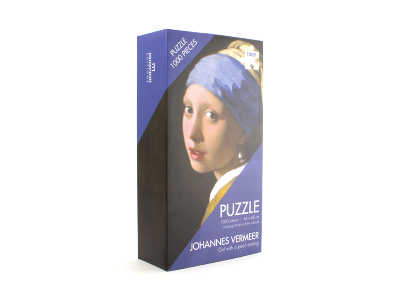 Rompecabezas, 1000 piezas, Vermeer, niña con un pendiente de perla