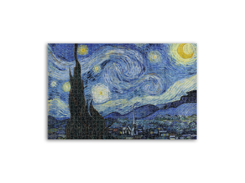 Puzzle, 1000 Pièces, Nuit Étoilée, Vincent van Gogh