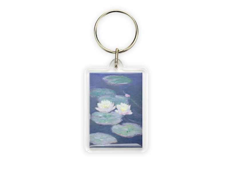 Key ring, Monet, Waterlilies by evening light