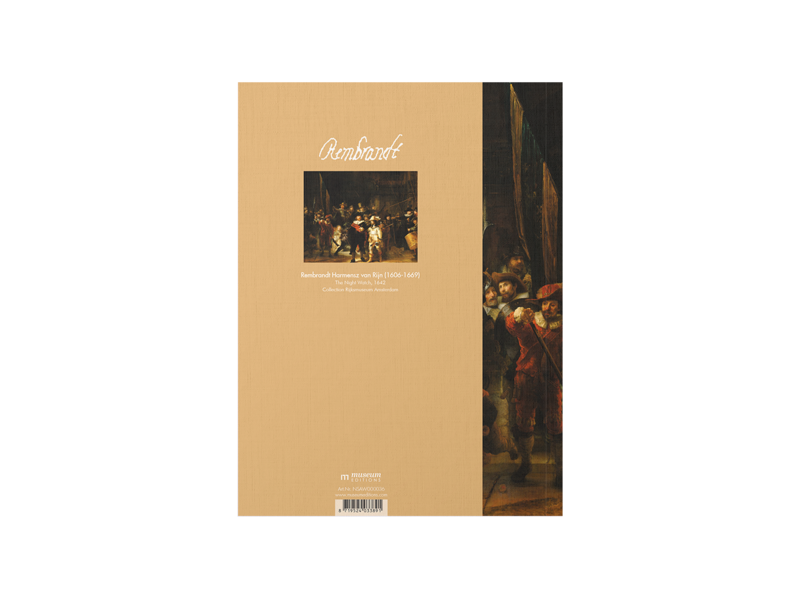 Softcover kunst schetsboek, Nachtwacht, Rembrandt