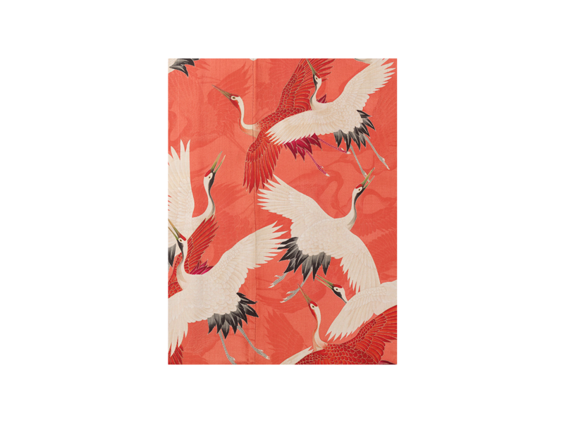 Softcover kunst schetsboek,  Witte en rode kraanvogels