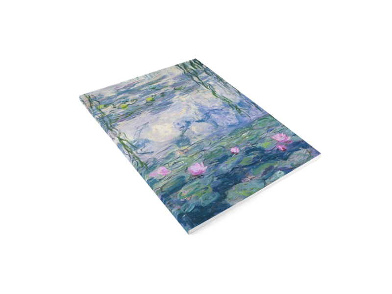 Cuaderno de dibujo de tapa blanda, Monet, Nenúfares