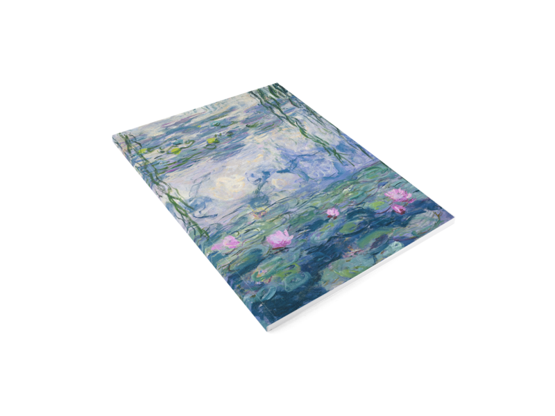 Softcover Kunst Skizzenbuch,  Monet, Seerosen