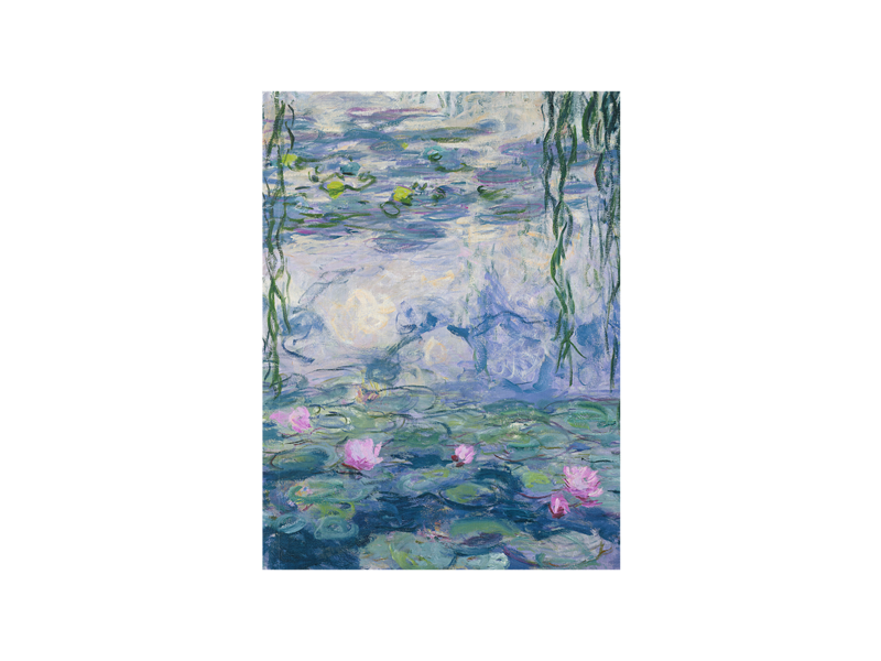 Softcover kunst schetsboek, Monet, Waterlelies